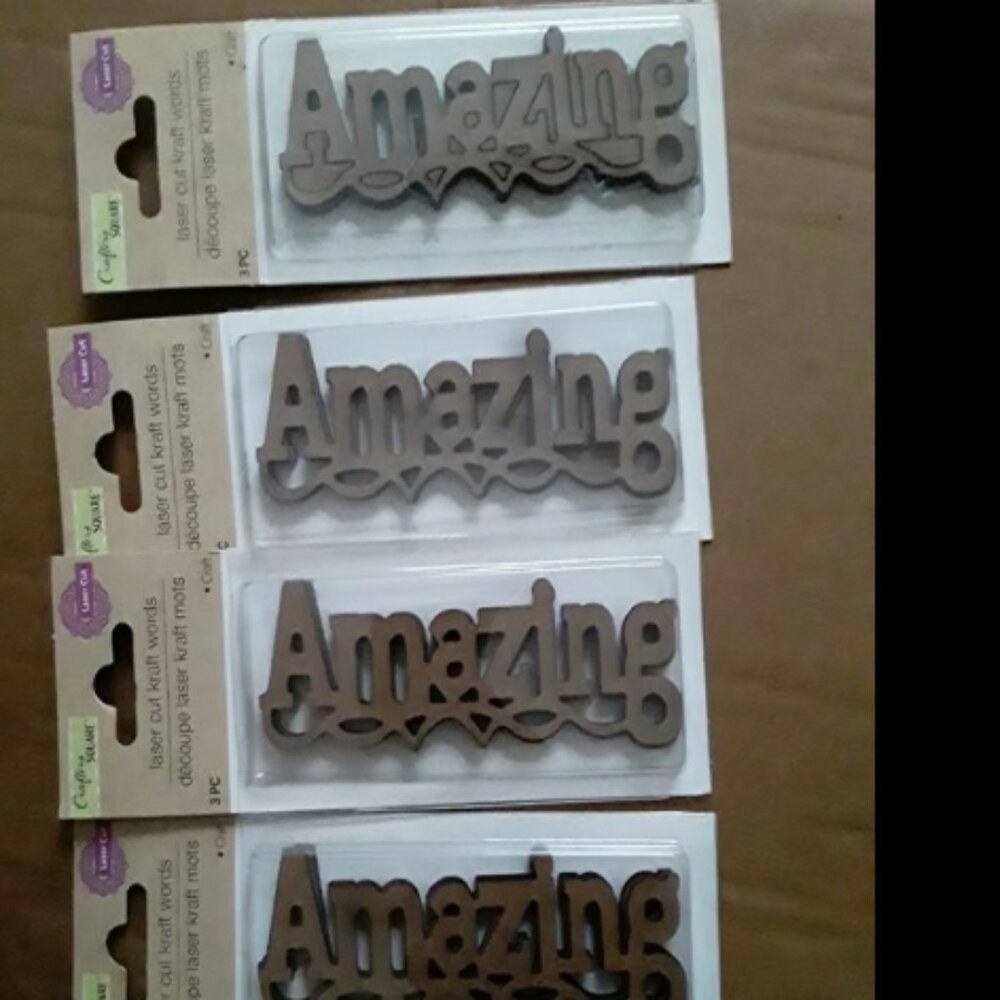 Crafters Square Laser Cut Craft Party Words : AMAZING DIY art decor celebrate